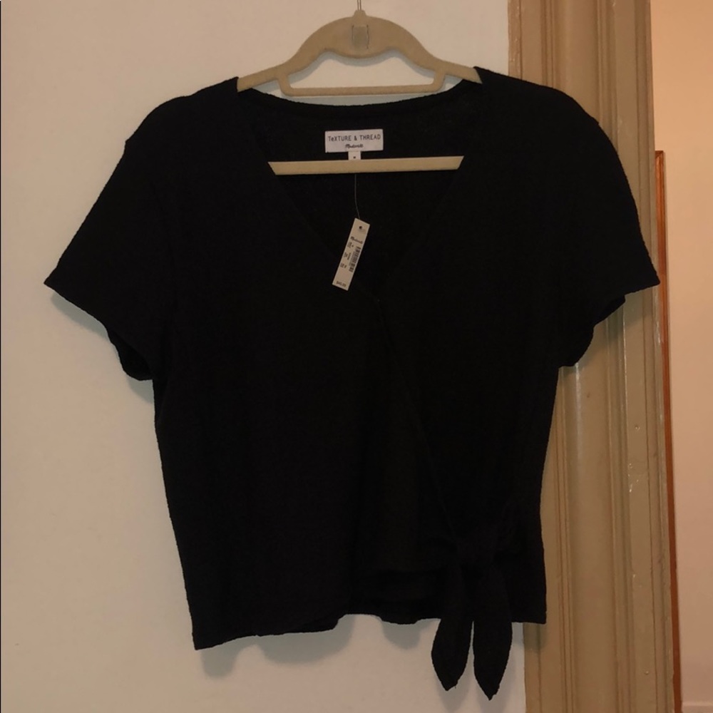 [NWT] Madewell Texture & Thread Wrap Top